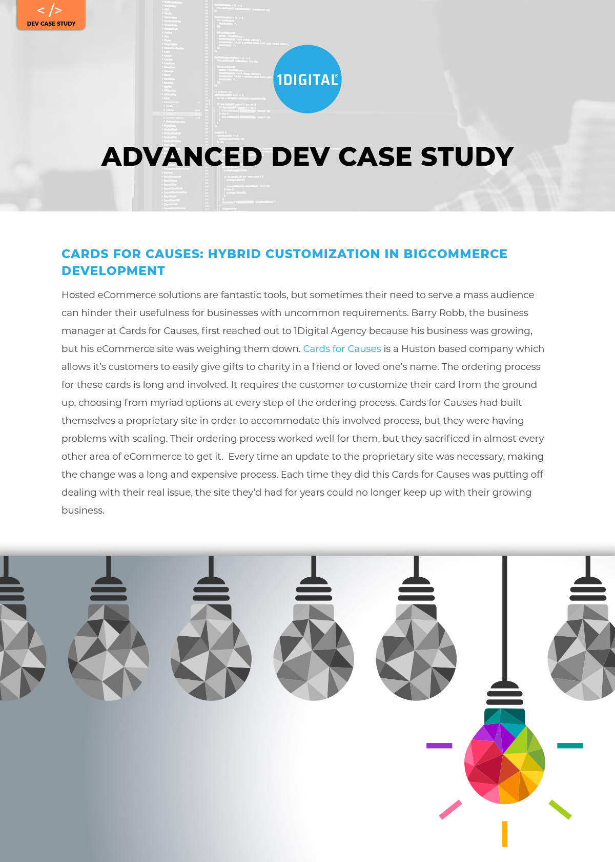 Cards for Causes: Hybrid Customization in BigCommerce Development