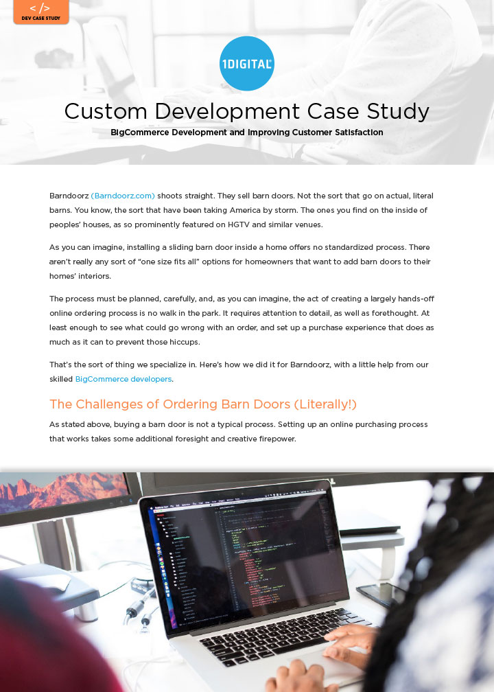 BigCommerce Development and Improving Customer Satisfaction