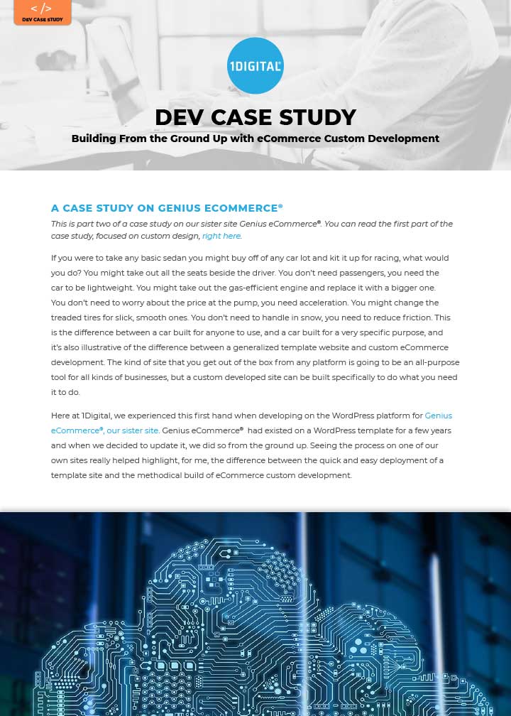 Building From the Ground Up with eCommerce Custom Development