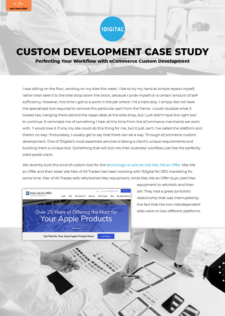 Perfecting Your Workflow with eCommerce Custom Development