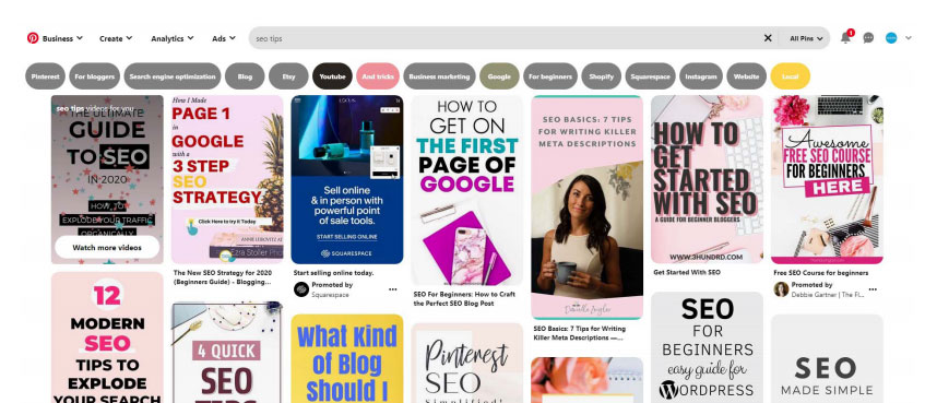 Applying On-Page SEO Principles for Pinterest Success