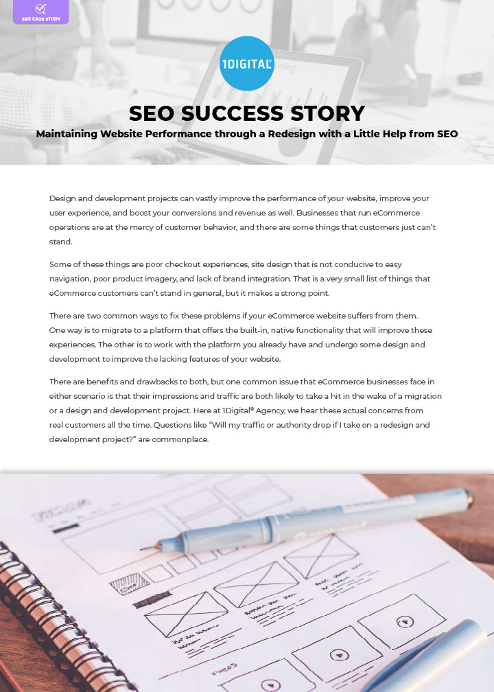 Maintaining Website Performance through a Redesign with a Little Help from SEO