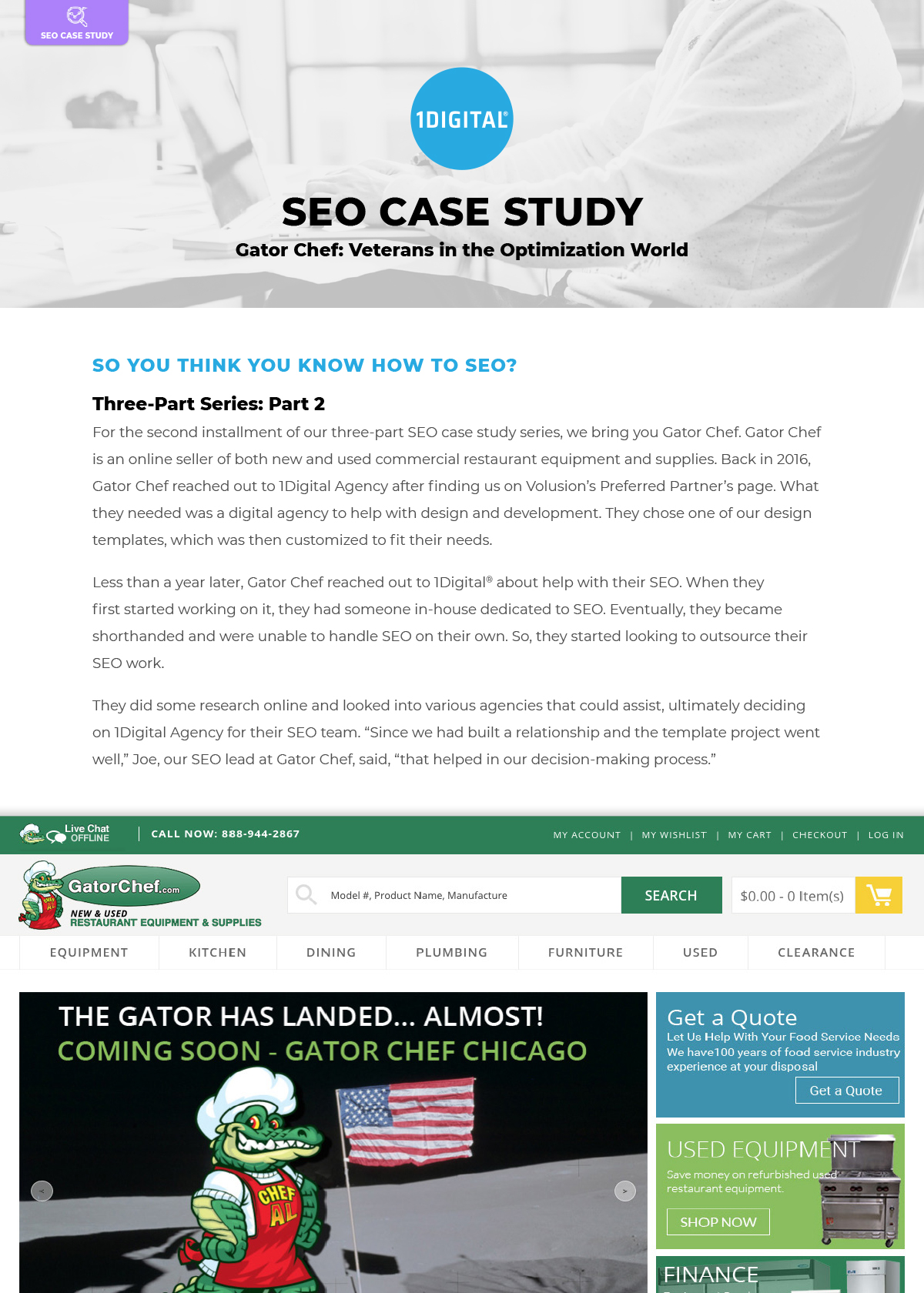 Gator Chef: Veterans in the Optimization World