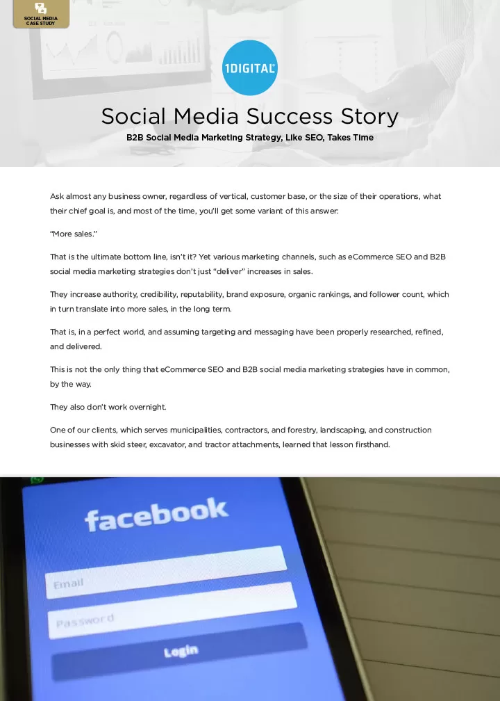B2B Social Media Marketing Strategy, Like SEO, Takes Time